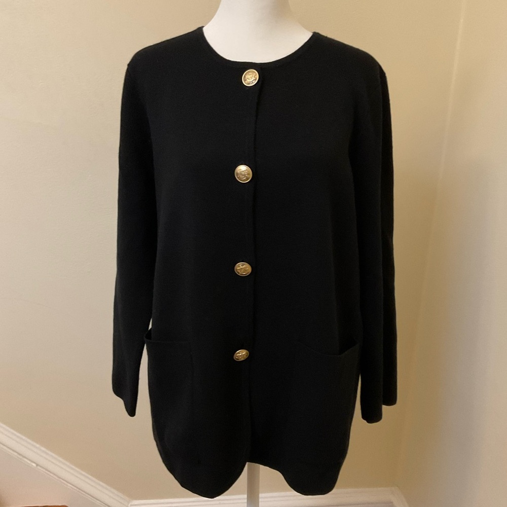 J. Crew Black Knit Top